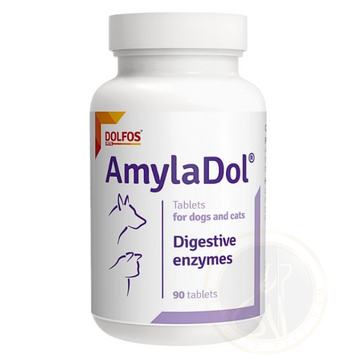 Dolfos AmylaDol 90 Viên - Cho mèo và chó có chứa enzyme tiêu hóa tuyến tụy tự nhiên