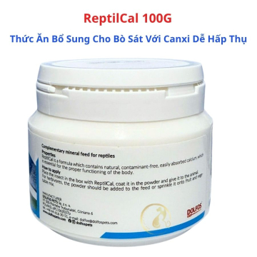 ReptilCal 100G – Bổ Sung Canxi Dễ Hấp Thu Cho Bò Sát