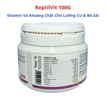 ReptilVit 100G – Vitamin & Khoáng Chất Cho Lưỡng Cư Và Bò Sát